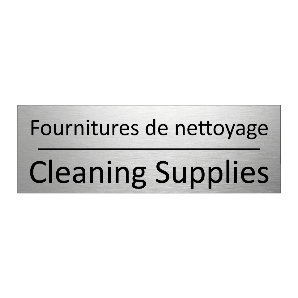 Fournitures de nettoyage - Cleaning Supplies