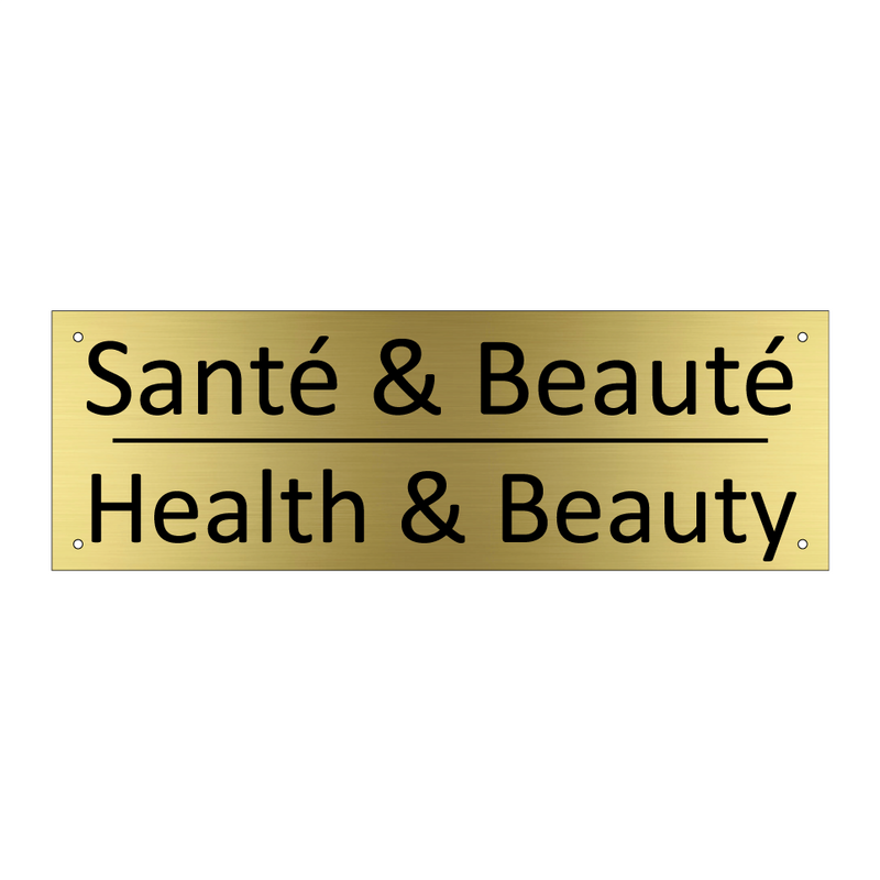 Santé & Beauté - Health & Beauty