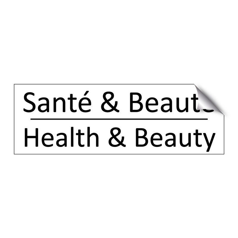 Santé & Beauté - Health & Beauty