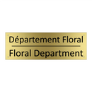 Département Floral - Floral Department