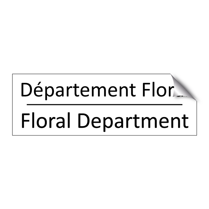 Département Floral - Floral Department