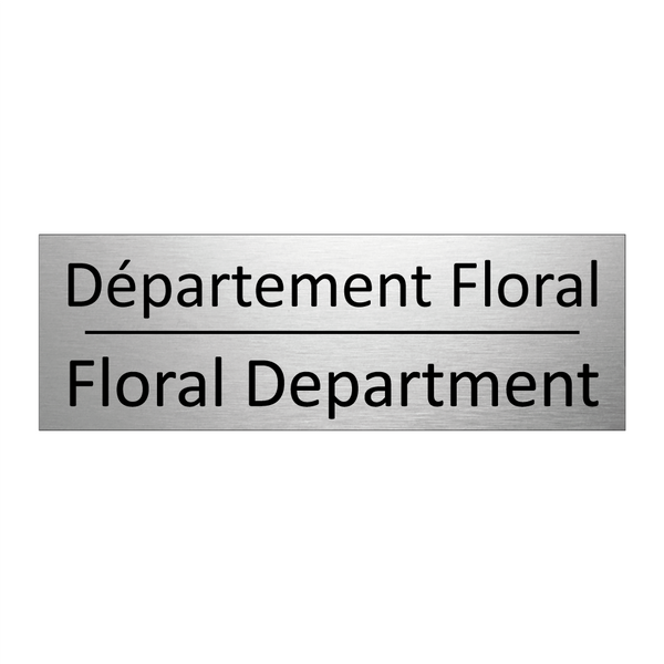 Département Floral - Floral Department