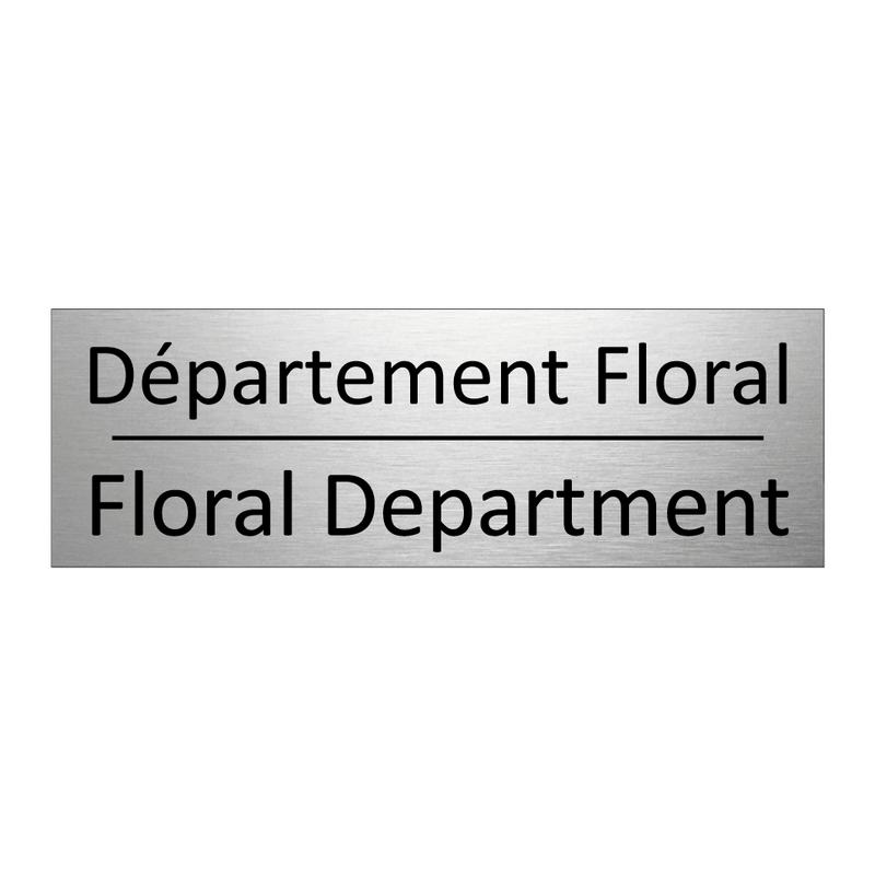 Département Floral - Floral Department
