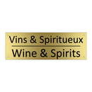 Vins & Spiritueux - Wine & Spirits
