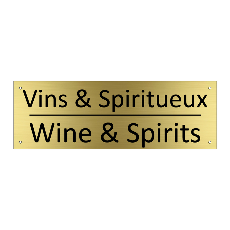 Vins & Spiritueux - Wine & Spirits