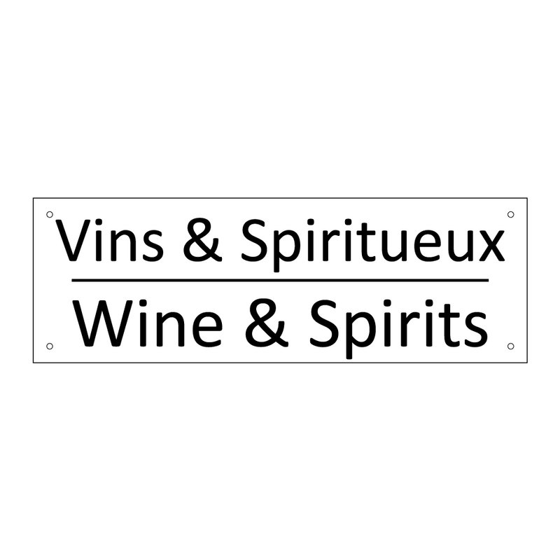 Vins & Spiritueux - Wine & Spirits