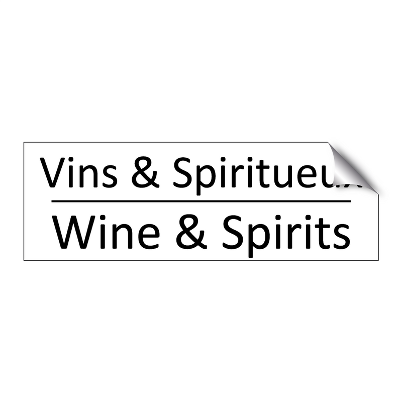 Vins & Spiritueux - Wine & Spirits
