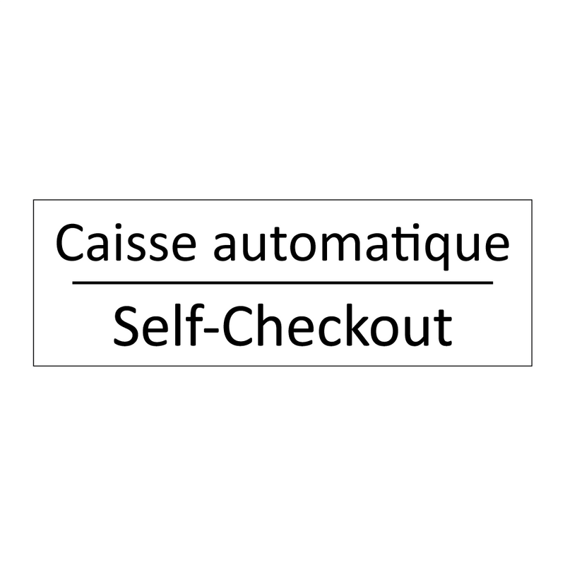 Caisse automatique - Self-Checkout