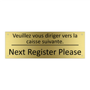 Veuillez vous diriger vers la  /.../ - Next Register Please