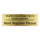 Veuillez vous diriger vers la  /.../ - Next Register Please