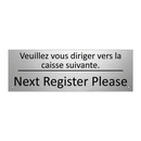 Veuillez vous diriger vers la  /.../ - Next Register Please