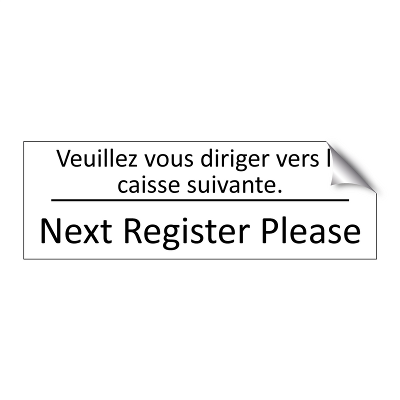Veuillez vous diriger vers la  /.../ - Next Register Please