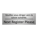 Veuillez vous diriger vers la  /.../ - Next Register Please
