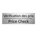 Vérification des prix - Price Check