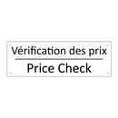 Vérification des prix - Price Check