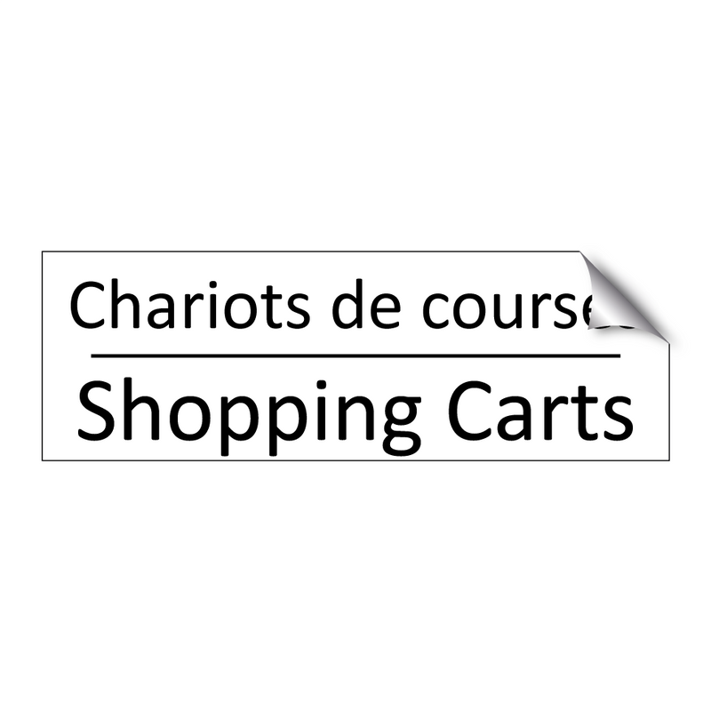 Chariots de courses - Shopping Carts