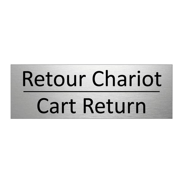 Retour Chariot - Cart Return