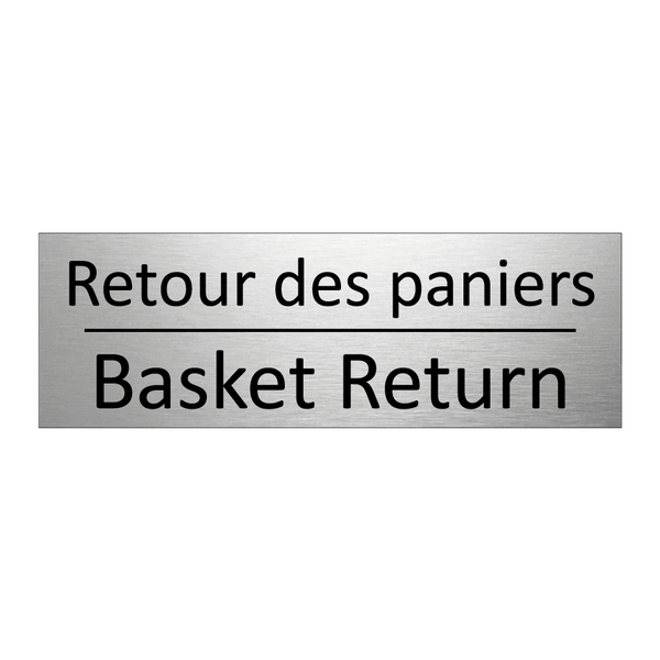 Retour des paniers - Basket Return