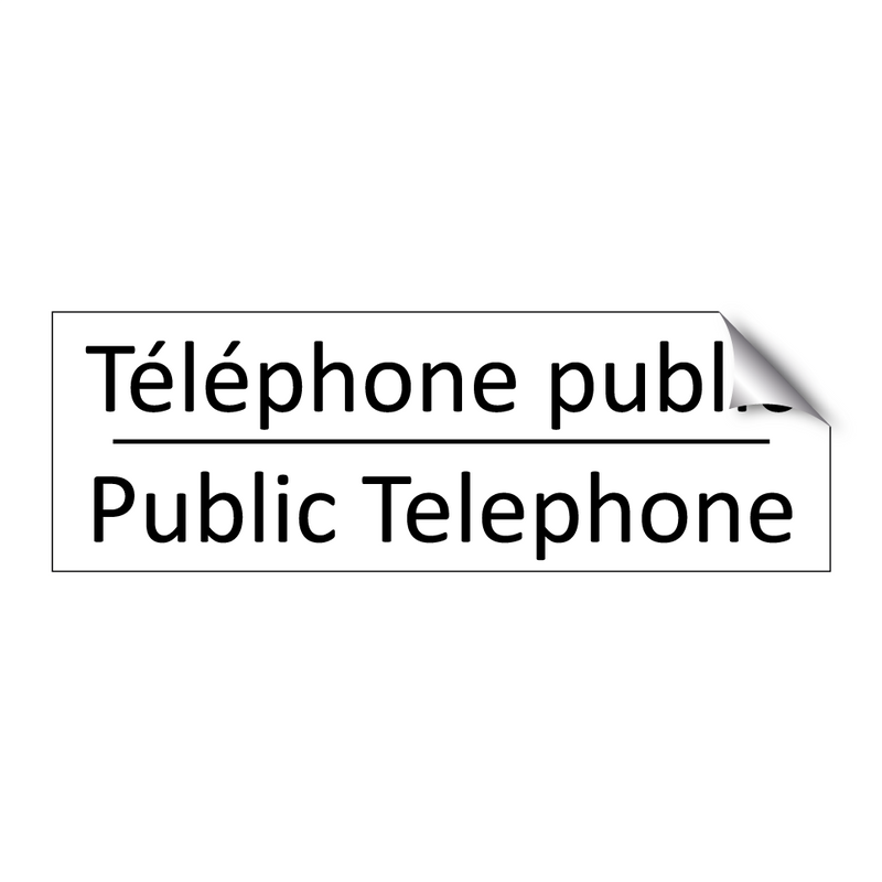 Téléphone public - Public Telephone