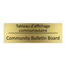 Tableau d'affichage communautaire /.../ - Community Bulletin Board