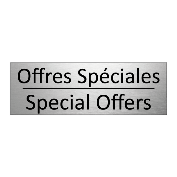 Offres Spéciales - Special Offers