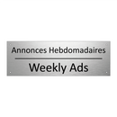 Annonces Hebdomadaires - Weekly Ads