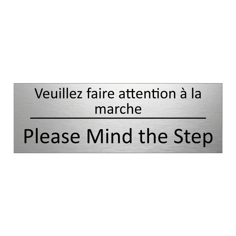 Veuillez faire attention à la  /.../ - Please Mind the Step