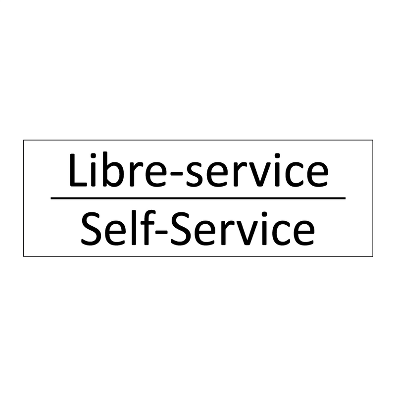 Libre-service - Self-Service