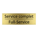 Service complet - Full-Service
