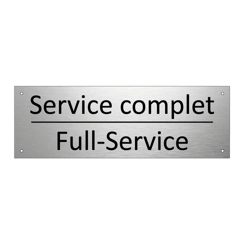 Service complet - Full-Service