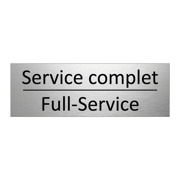 Service complet - Full-Service