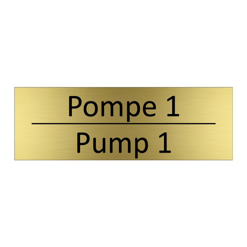 Pompe 1 - Pump 1