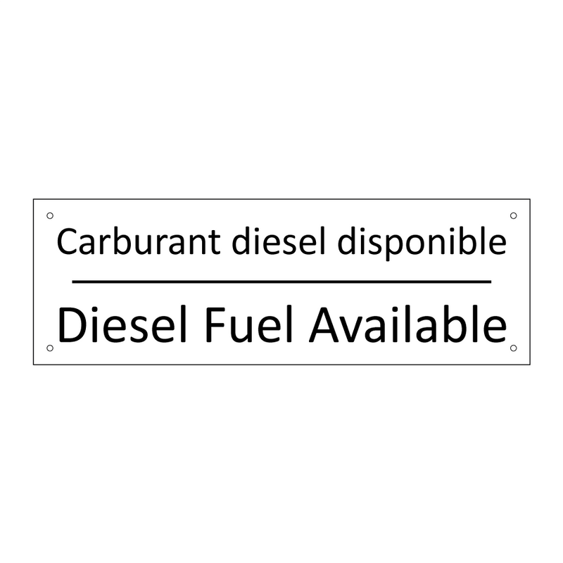 Carburant diesel disponible - Diesel Fuel Available