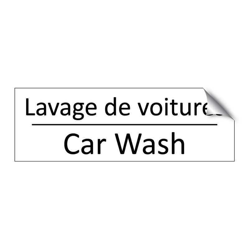 Lavage de voitures - Car Wash