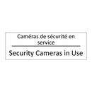Caméras de sécurité en service - Security Cameras in Use
