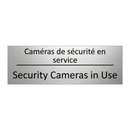 Caméras de sécurité en service - Security Cameras in Use