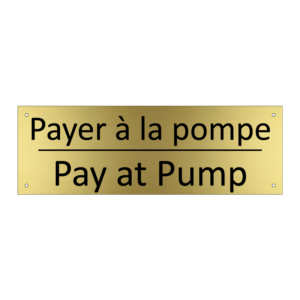 Payer à la pompe - Pay at Pump