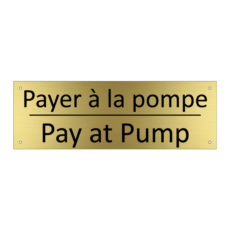 Payer à la pompe - Pay at Pump