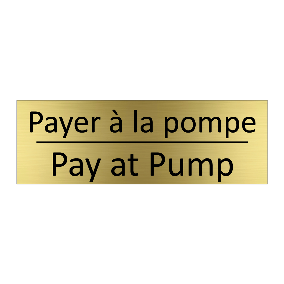 Payer à la pompe - Pay at Pump
