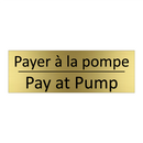 Payer à la pompe - Pay at Pump