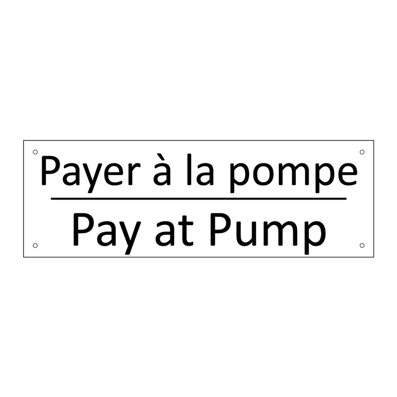 Payer à la pompe - Pay at Pump