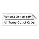 Pompe à air hors service - Air Pump Out of Order
