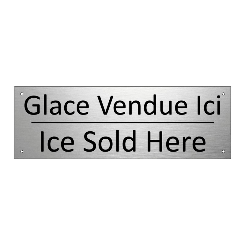 Glace Vendue Ici - Ice Sold Here