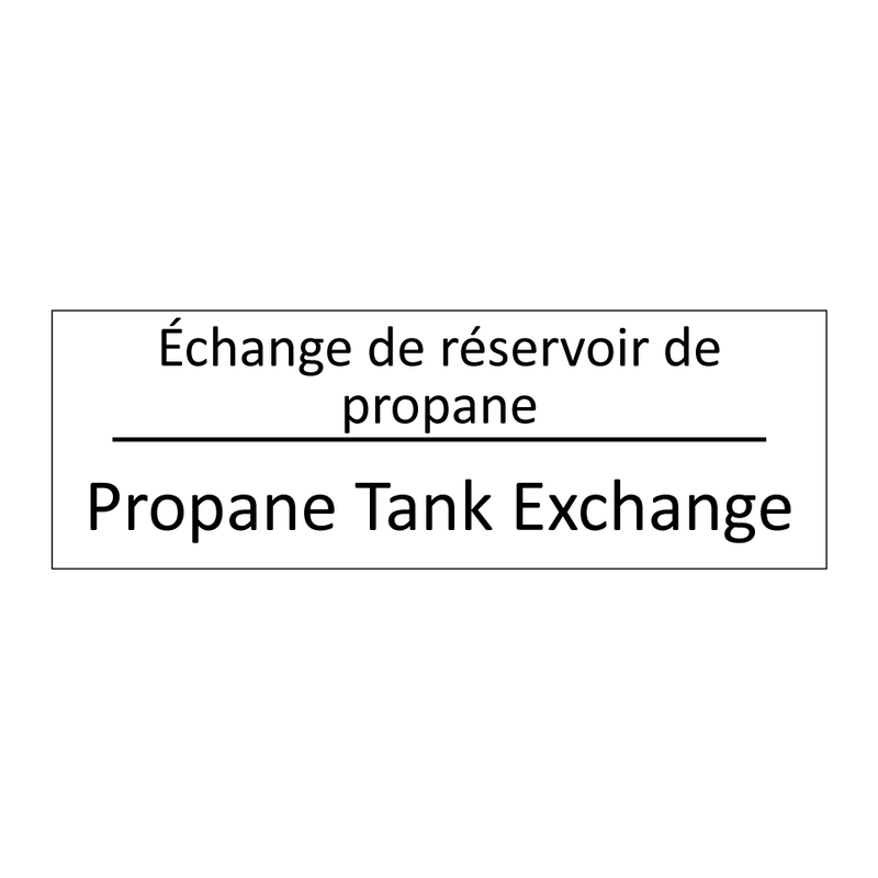 Échange de réservoir de propane /.../ - Propane Tank Exchange