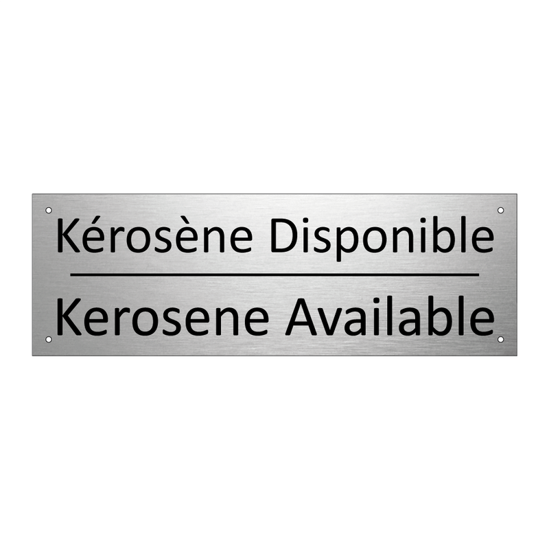 Kérosène Disponible - Kerosene Available