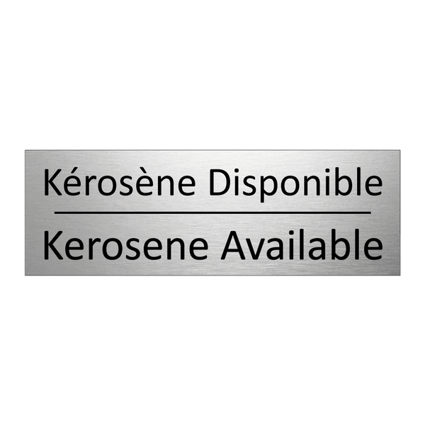 Kérosène Disponible - Kerosene Available