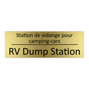 Station de vidange pour camping-cars /.../ - RV Dump Station