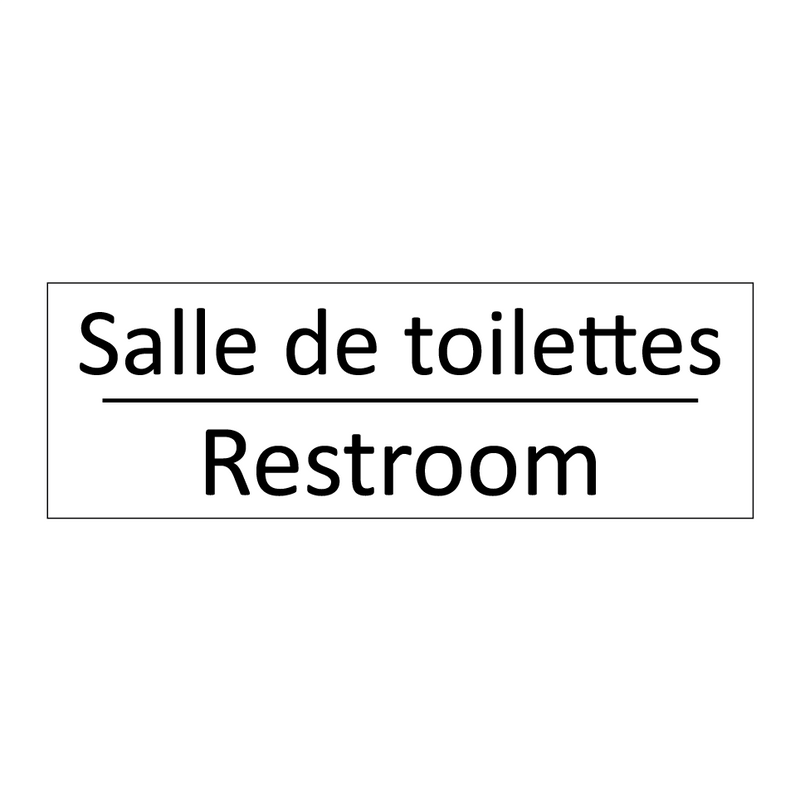 Salle de toilettes - Restroom