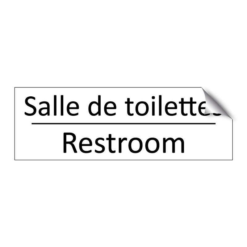 Salle de toilettes - Restroom