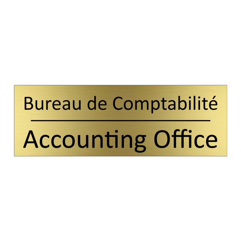 Bureau de Comptabilité - Accounting Office